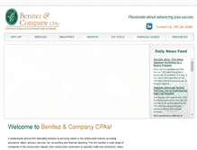 Tablet Screenshot of benitezcpas.com